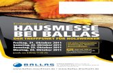 BALLAS Hausmesse 2011 - Felder Groupfpartner2009.felder-group.com/files/2011/10/hausmesse... · 2011. 10. 4. · DER TREFFPUNKT FÜR HOLZWERKER erkauf! D-86556 KÜHBACH | Paarer-Straße