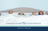 Personal Comfort - Owner's Manual · 2018. 1. 31. · Congratulations on your Personal Comfort® purchase! Welcome to the family of restful and happy Personal Comfort® bed owners.