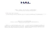 The value of service reliability - HAL archive ouverte · 2020. 10. 31. · VoSH and the VoSR complete the value of time and the value of reliability for the economic appraisal of