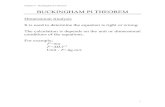 BUCKINGHAM PI syahruls/resources/SKMM2313/9-Buckingham... · PDF file 2018. 9. 15. · Chapter 9 – Buckingham Pi Theorem Buckingham Pi Theorem If an equation involving k variables