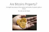 An English law analysis of the creation and transfer of property … · 2020. 8. 19. · Types of property in English law •Real vs personal property •Personal property •Residual