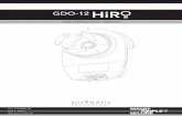 GDO-12 HiR · 2020. 8. 26. · 2 GDO-12V1 Hiro ™ Installation Instructions WARNING!: It is vital for the safety of persons to follow all instructions. Failure to comply with the