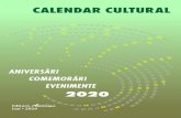 CALENDAR CULTURAL · 2020. 4. 24. · 2011 – 2020 Deceniul Biodiversității 2013 – 2022 Deceniul Fuziunii Culturii 2014 – 2024 Deceniul energiei durabile pentru toți ... poemului