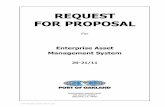 REQUEST FOR PROPOSAL...RFP Template Updated 06-24-2020 REQUEST FOR PROPOSAL For Enterprise Asset Management System 20-21/11 PURCHASING DEPARTMENT 530 WATER STREET OAKLAND, CA 94607RFP