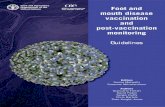 Foot and mouth disease vaccination and post-vaccination ...David Paton Sergio Duffy Chris Bartels Theo Knight-Jones Sus. Foot and mouth disease vaccination and post-vaccination monitoring