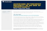 ACHIEVING RETIREMENT SECURITY IN AN ERA OF …news.prudential.com/.../AchievingRetirementSecurity.pdf · 2012. 4. 5. · financial markets, including two major bear markets in stocks.