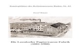 Die Leesdorfer Papierwaren-Fabrik (1881-1980)...Wir wissen sehr wenig von dieser im Jahr 1881 errichteten Papiersäcke-Fabrik, die sich später, vermutlich seit 1888, Papierwarenfabrik