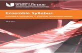 Ensemble Syllabus - London College of Music Examinations · 2017. 5. 9. · 1. Syllabus introduction . 1.1 Coverage of this syllabus . This London College of Music Examinations syllabus