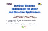 V.S. Moxson (1),Vlad A. ,Vlad A. Duz (1), Jane W. Adams ...€¦ · This presentation is related to the direct powder rolling process for producing titanium and titanium alloy plates