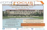 OCTOBER 2011 NEWSLETTER FALL ISSUE FOTA FALL … fall focusmfr.pdf · Ben Vereen! 15.5 CEUs! Mix and min-gle! And once you are at conference, please stop by and introduce yourself