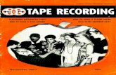 WORLD'S LEADING MAGAZINE TAPE RECORDING · 2020. 2. 21. · world's leading recording magazine tape recording electronic hallowe'en party how to make a bulk eraser how to make a flying