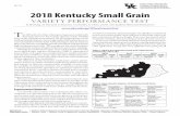 Agricultural Experiment Station 2018 Kentucky Small Grain · 2018. 7. 3. · 6 Agroclimatic regions T he 2018 soft red winter wheat growing season ended with Kentucky farmers harvesting