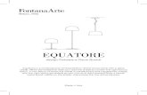 EQUATORE - FontanaArteEQUATORE design Gabriele e Oscar Buratti Equatore is a contemporary reinterpretation of the classic lamp with a glass shade. While the traditional abat-jour uses