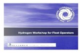 Hydrogen Workshop for Fleet Operators · 2018. 10. 24. · a catalyst causing hydrogen to oxidize with air) Crankcase Ventilation − Sudden pressure rise when hydrogen is ignited