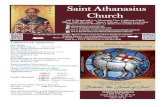 Saint Athanasius Church · 2021. 1. 17. · 5 Mission Statement for St. Athanasius Parish --“St. Athanasius Church’s mission is to build disciples of Jesus Christ and assist them