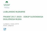 LJUBLJANSKE MLEKARNE PROJEKT 2017-2020 - Državni svet Republike Slovenije · 2019. 3. 12. · območju Slovenije, • finančne podpore tudi v času preusmeritve, • vnaprej znan
