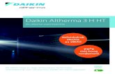 Daikin Altherma 3 H HT · 2020. 7. 10. · De Daikin Altherma 3 H HT is het eerste buitendeel van Daikin met een onderscheidend ontwerp. De enkele ventilator vermindert het geluidsniveau