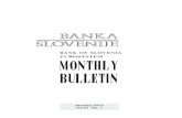 BANK OF SLOVENIA EUROSYSTEM MONTHLY BULLETIN...Monthly Bulletin, January 2012 3 BANK OF SLOVENIA EUROSYSTEM Important information Monthly Bulletin of Bank of Slovenia has been, from