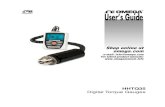 Digital Torque Gauges - Omega EngineeringHHTQ35 Digital Torque Gauges User’s Guide 3 1 OVERVIEW 1.1 List of included items Qty. Part No. Description 1 12-1049 Carrying Case 1 08-1022