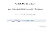 CEUR-WS.org - CEUR Workshop Proceedings (free, open …This volume contains the papers presented at GEMOC 2014, the 2nd Interna-tional Workshop on The Globalization of Modeling Languages