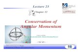 Conservation of Angular Momentum - uml.edufaculty.uml.edu/Andriy_Danylov/Teaching/documents/...Conservation of Angular Momentum dt dL Angular momentum is an important concept because,
