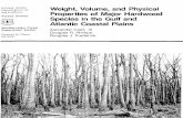 Weight, Volume, and Physical Properties of Major Hardwood ...Equations are given for estimating the weight and volume of wood and bark, and wood only in the total tree, total stem,