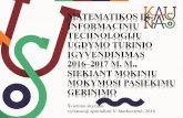 MATEMATIKOS IR - Kaunas · 2016. 10. 20. · MATEMATIKOS IR INFORMACINIŲ TECHNOLOGIJŲ UGDYMO TURINIO ĮGYVENDINIMAS 2016–2017 M. M., SIEKIANT MOKINIŲ MOKYMOSI PASIEKIMŲ GERINIMO