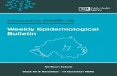 Weekly Epidemiological Bulletin · 2020. 12. 17. · COVID-19 Weekly Epidemiological Bulletin Up to week 50 (13 December 2020) 1 Summary - Up to week 50 (13 December 2020) To week