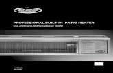 PROFESSIONAL BUILT-IN PATIO HEATERdocuments.designerappliances.com/User-Guide-DRH48N.pdf1 Thank you for selecting this DCS Professional Built-in Patio Heater. Because of this appliance’s