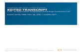 THOMSON REUTERS STREETEVENTS EDITED TRANSCRIPTs1.q4cdn.com/.../Loblaw-Q1-2012-(Transcript)_v001_d1g32x.pdf · 2015. 11. 12. · EDITED TRANSCRIPT L.TO - Q1 2012 Loblaw Companies Ltd