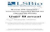 Mouse IFN Gamma / Catalog No. LS-F2447Mouse IFN Gamma / Interferon Gamma ELISA Kit (Sandwich ELISA ) User Manual Catalog No. LS-F2447 It is important that you read this entire manual