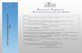 Journal Algérien des Sciences de la Santé · 2020. 3. 24. · Méghit Boumédiène KHALED and Mustapha DIAF. RUBRIQUE INFOS RECOMANDATIONS AUX AUTEURS RECOMMANDATIONS AUX AUTEURS