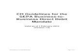 CH-Guidelines for the SEPA Business-to-Business Direct ......CH-Guidelines for the SDD B2B Mandate Page 3 of 15 2. SEPA B2B Direct Debit Mandate A complete mandate is shown below in