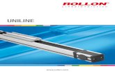 UNILINE - bimcatalogs.partcommunity.com · 1996 Uniline - belt driven linear actuators 2001 Ecoline - economical aluminum linear actuators 2002 X-Rail - inexpensive formed steel linear