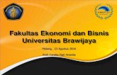 Fakultas Ekonomi dan Bisnis Universitas Brawijaya · 2018. 10. 2. · Visi •Menjadi Lembaga Pendidikan Bertaraf Internasional di Bidang Ekonomi dan Bisnis yang Berjiwa Wirausaha