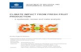 CLIMATE IMPACT FROM FRESH FRUIT PRODUCTION...hoc-test för att identifiera vilka frukttyper som skilde sig åt. Efter att abstracts screenats och dubbletter avlägsnats återstod 112