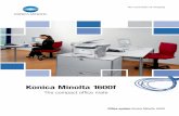 Konica Minolta 1600f Brochure · 2020. 6. 10. · Konica Minolta does not warrant that any prices or specifications mentioned will be error-free. Specifications are subject to change