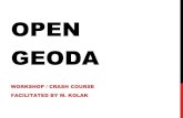 OPEN GEODA - Chicago Public Health GIS...2014/01/24  · GEODA Open GeoDa on Desktop File/Open Shapefile •Open SIDS.shp Many ways to change the “map” you see in view: •Right