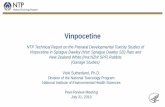 Vinpocetine: NTP Technical Report on the Prenatal Developmental … · 2020. 12. 20. · Vinpocetine Vicki Sutherland, Ph.D. Division of the National Toxicology Program. National