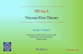 ME 631 A Viscous Flow Theory · ME 631 A Viscous Flow Theory Sachin Y. Shinde Department of Mechanical Engineering, Indian Institute of Technology, Kanpur, India. Module: 5 Part 02