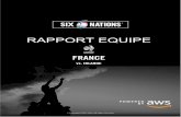 RAPPORT EQUIPE · 2020. 10. 29. · RAPPORT EQUIPE FRANCE - EFFECTIF SIX NATIONS vs ... 13 Virimi Vakatawa 01/05/1992 28 12 Arthur Vincent 30/09/1999 21 11 Gael Fickou 26/03/1994