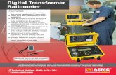 Digital Transformer Ratiometer - AEMC · 2018. 9. 25. · 5 The DTR® Model 8510 is a portable digital transformer ratiometer designed for on-site testing of power, potential, and