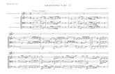 Quartetto Op. 2...Full Score Clarinet in Bb Violin Viola Violoncello Poco Adagio Sotto voce Sotto voce Sotto voce 5 fz p fz p fz p fz p f p 9 fz p p fz p fp pp fz p fz 3 4 3 4 3 4
