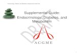 Supplemental Guide: Endocrinology, Diabetes, and Metabolism · 2020. 11. 16. · This document provides additional guidance and examples for the Endocrinology, diabetes and Metabolism
