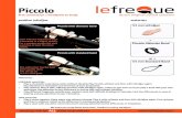 Instrument card Piccolo def - lefreQue · 2019. 4. 30. · Piccolo with ultimate band Piccolo with standard band fi rst connection / headjoint to body The solid silver has the best