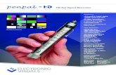penpal HD - Integrated Electronicsielco.com/wp-content/uploads/2015/08/penpal.pdf · 2015. 8. 4. · Penpal-HSD HD and SD Test Signal Generator Features: HD and SD formats. 32 video