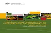 Significate impact guidelines for ther vulnerable green and ......golden bell frog also occurs in the Pacific Islands having been introduced to New Zealand, New Caledonia and Vanuatu