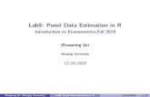 Lab9: Panel Data Estimation in R · Zhaopeng Qu (Nanjing University) Lab9: Panel Data Estimation in R 12/24/2020 11/35. Example: Traﬀic Deaths and Alcohol Taxes(1982) 0.0 0.5 1.0
