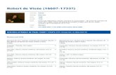 Robert de Visée (1660?-1733?) - BnF · Robert de Visée (2001) A source study and thematic catalog of the Robert de Visée theorbo works (2000) Notes sur le guitariste Robert de