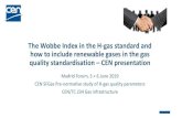 The Wobbe Index in the H-gas standard and how to include … · 2019. 6. 4. · The Wobbe Index in the H-gas standard and how to include renewable gases in the gas quality standardisation
